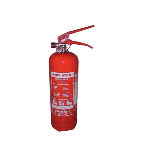 Extincteur à poudre ABC 2kg manomètre percuteur metal