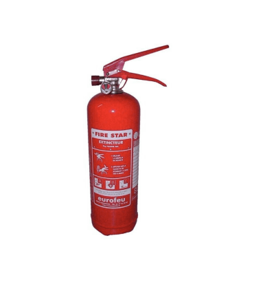 Extincteur à poudre ABC 2kg manomètre percuteur metal